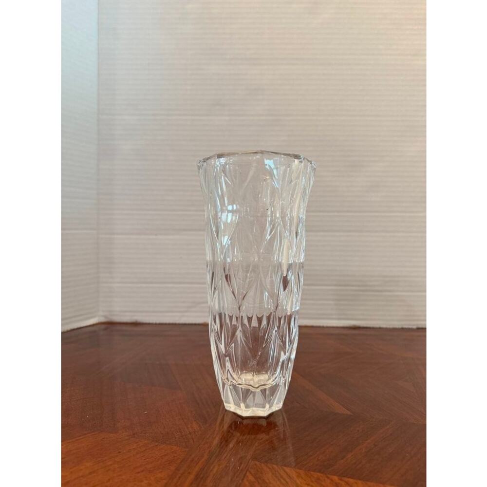 Lenox Harlequin Lead Crystal Bud Vase – 6–7″ Tall, Vintage, Germany/Czech